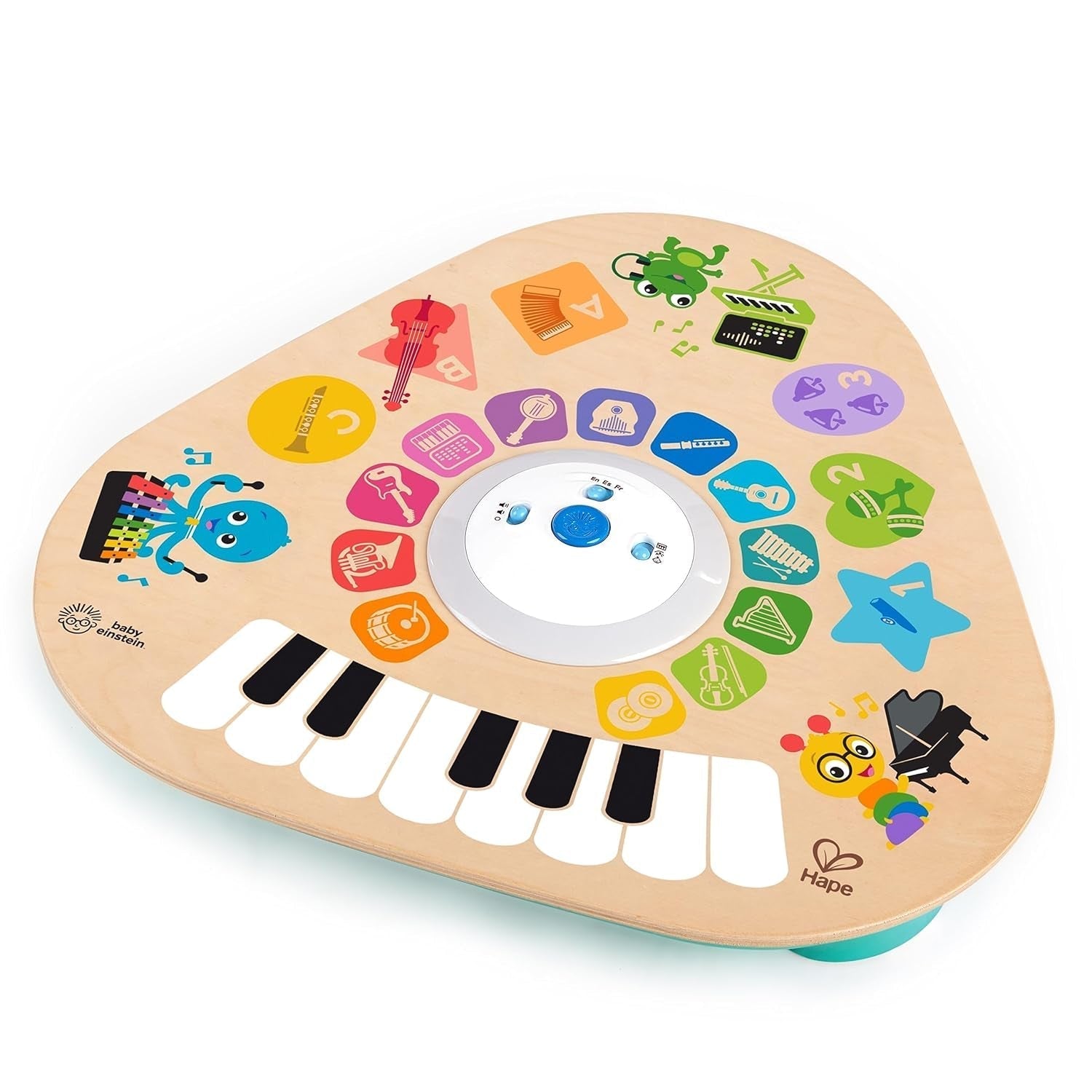 Baby Einstein, Hape, Clever Composer Tune Table Magic Touch Play Table, 22 instruments de musique, jouet musical électronique en bois, cube musical et jouet sensoriel, à partir de 6 mois Jouets pour bébé Naty Shop