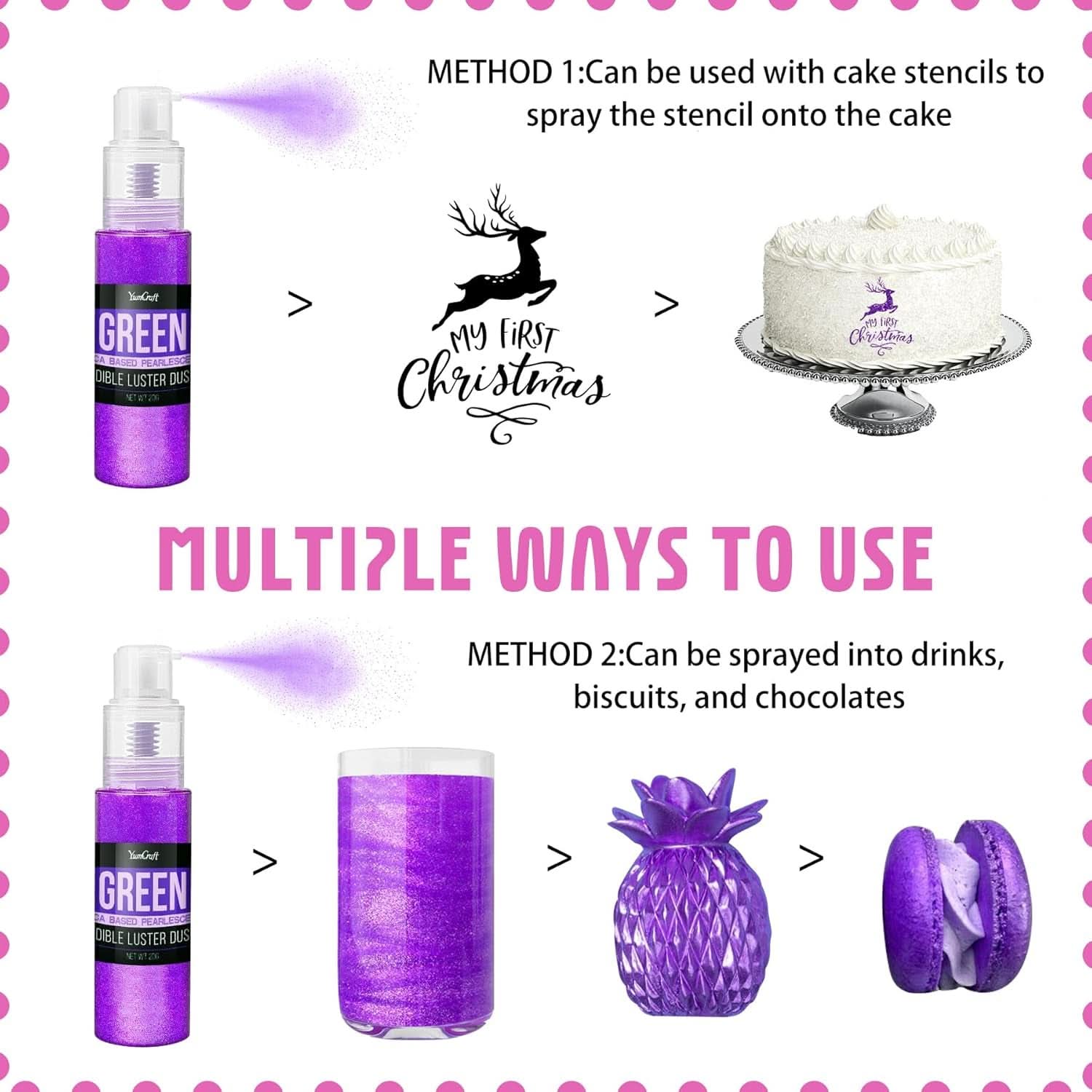 Spray pailleté comestible, 20 grammes Naty Shop