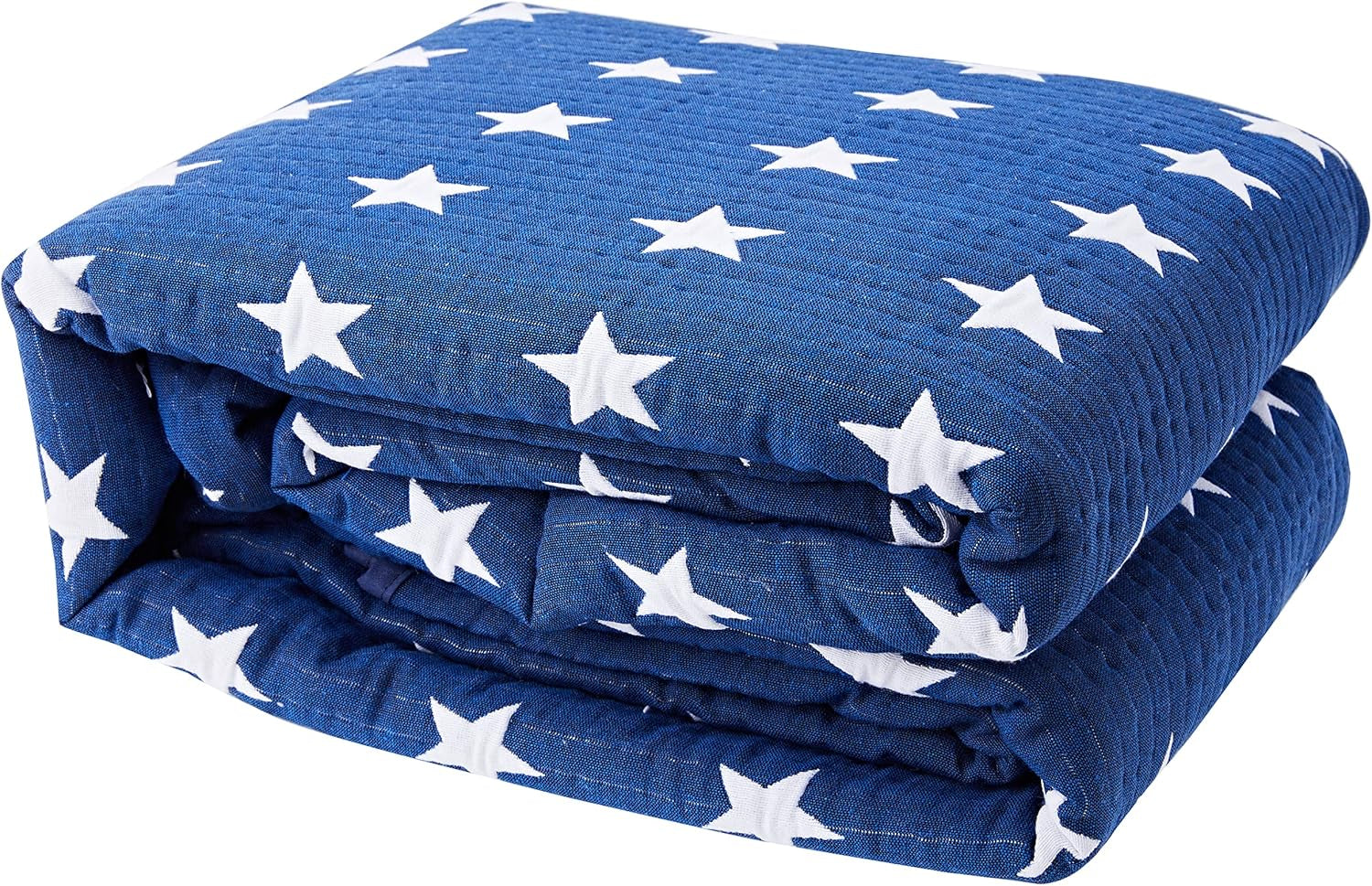 VIALMAN couvre-lit Sofia 10 lit king size | courtepointe étoile | taille de la couette 250 X 270 cm | couvre lit & jeté de canapé bleu marine Lits et Couvertures Besuche den VIALMAN-Store Bleu marine 250 X 270 Cm