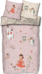 Skybrands Bettwäsche Prinzessin 135X200 [Mit Beutel] Einhorn Mädchen Bettwäsche Baumwolle 2 TLG. 1X Bettbezug 1X Kissenbezug Naty Shop Titre par défaut
