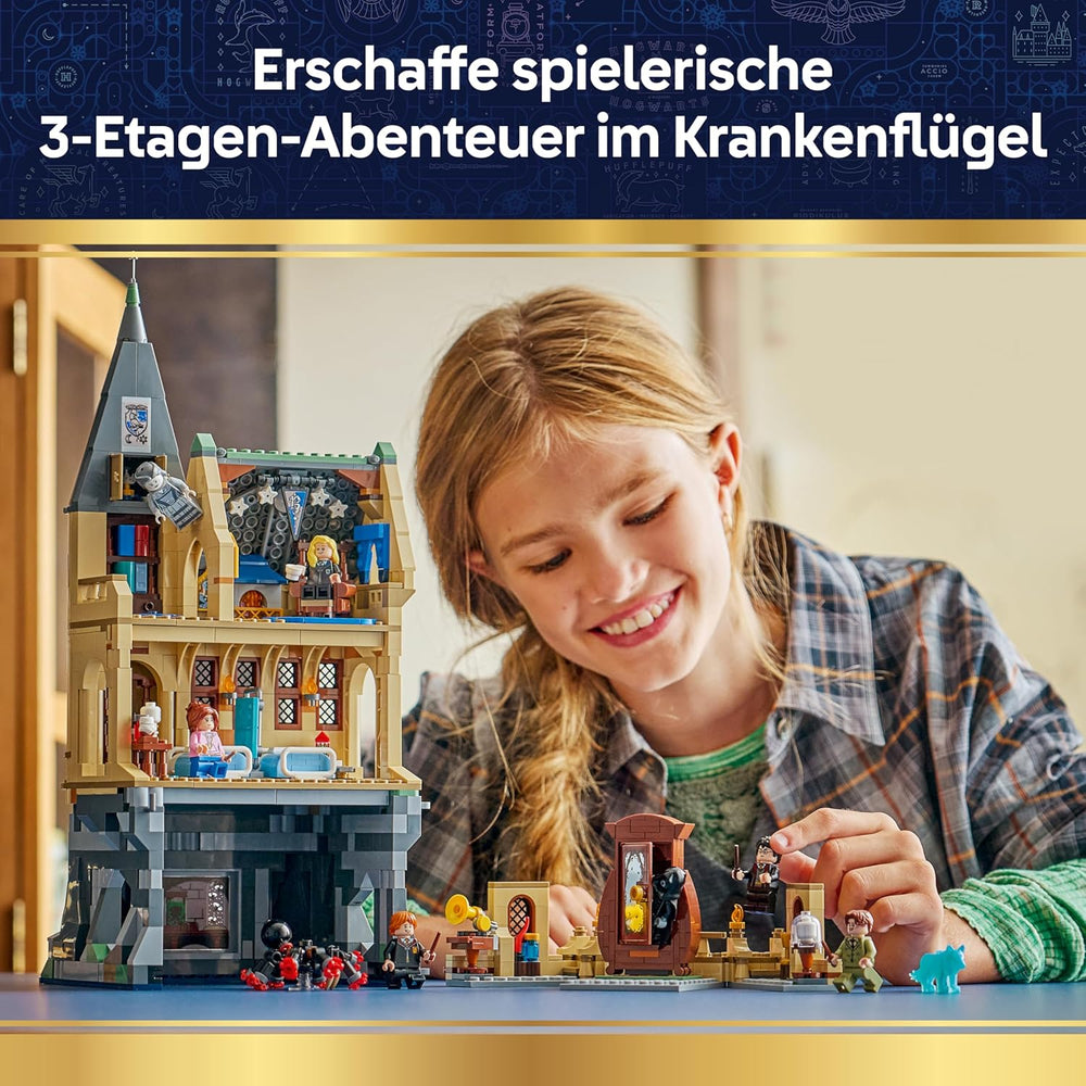 LEGO Harry Potter Château de Poudlard : Flèches de château - Ensemble de bricolage avec 7 figurines - Modèle avec Hermine et Ron Figures - Créations créatives pour les filles, les jeunes et les fans à partir de 9 ans - 76463