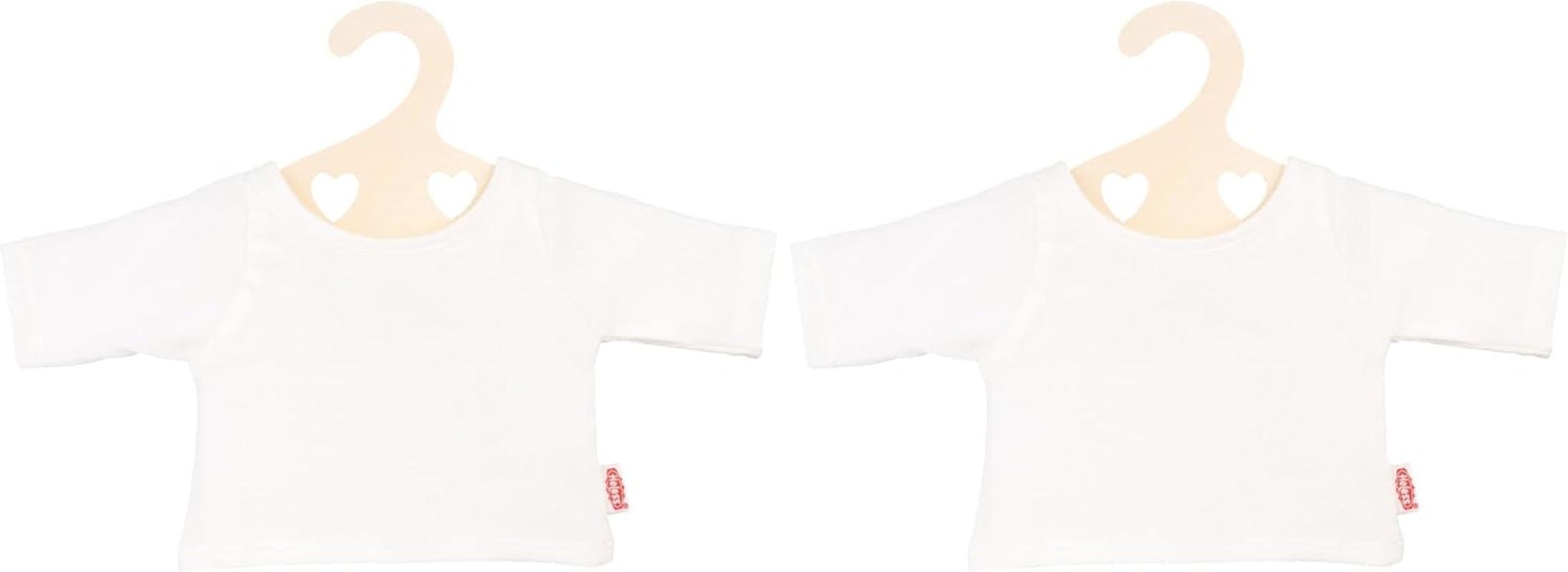 Heless 2956 - T-shirt pour poupées en blanc, taille 35 - 45 cm