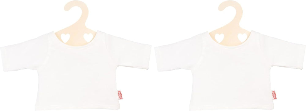 Heless 2956 - T-shirt pour poupées en blanc, taille 35 - 45 cm