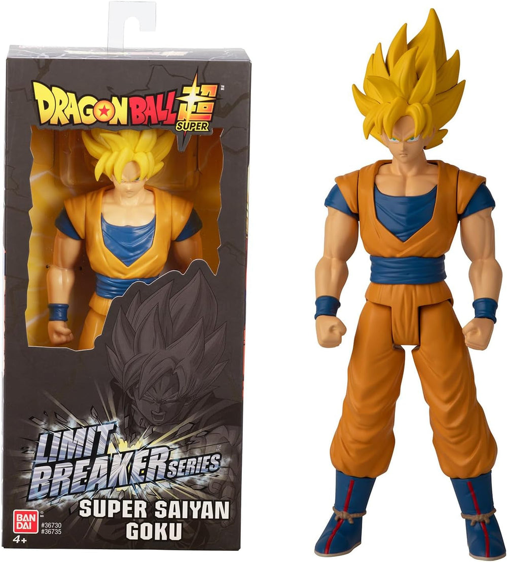 BANDAI - Dragon Ball Super - Giant Limit Breaker Figure 30 Cm - Super Saiyan Vegeta Blue - Licența oficială Dragon Ball - Figură Vegeta mare articulată - Jucărie pentru copii 4+ ani - 36732 Action figures Naty Shop Super Saiyan Goku