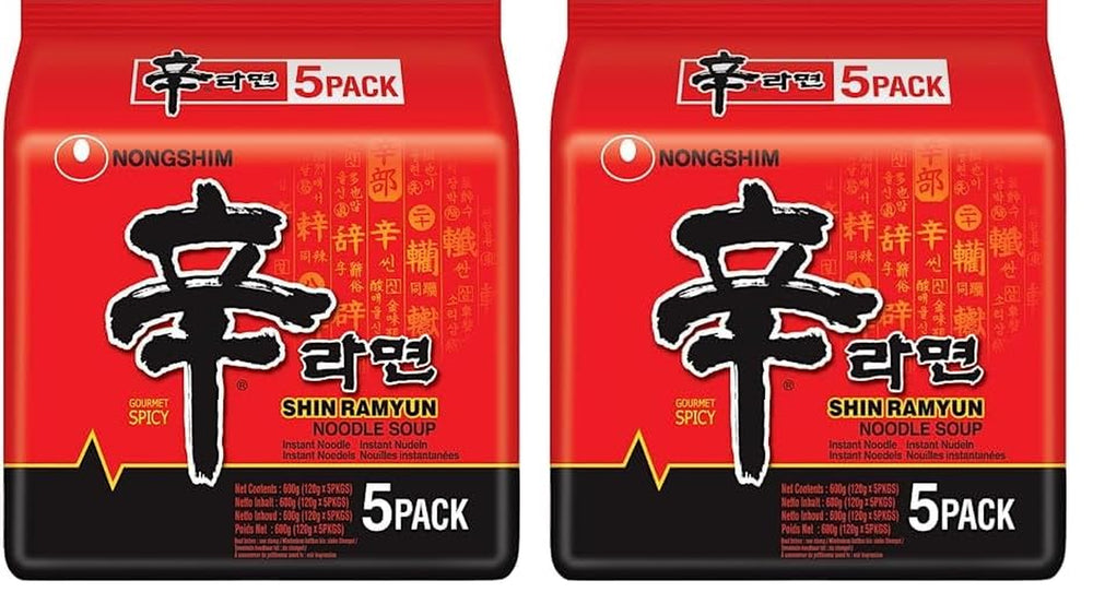 Nongshim - Nouilles instantanées Shin Ramyun - Multi Pack (20 x 120 g) - La conception du produit peut varier