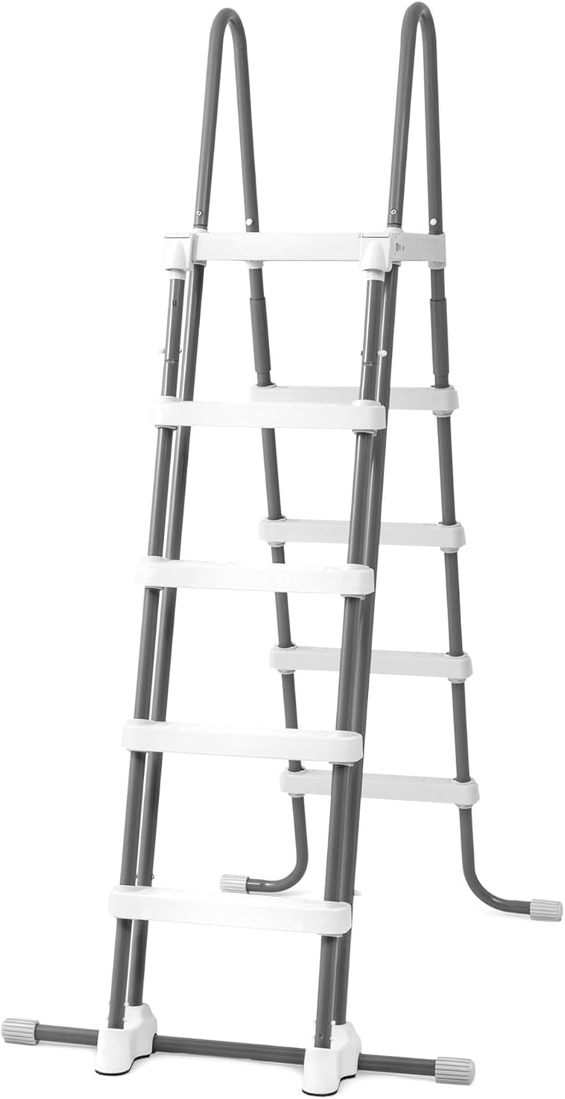 Échelle de sécurité Intex 28076, pour piscine, grise, 122 cm