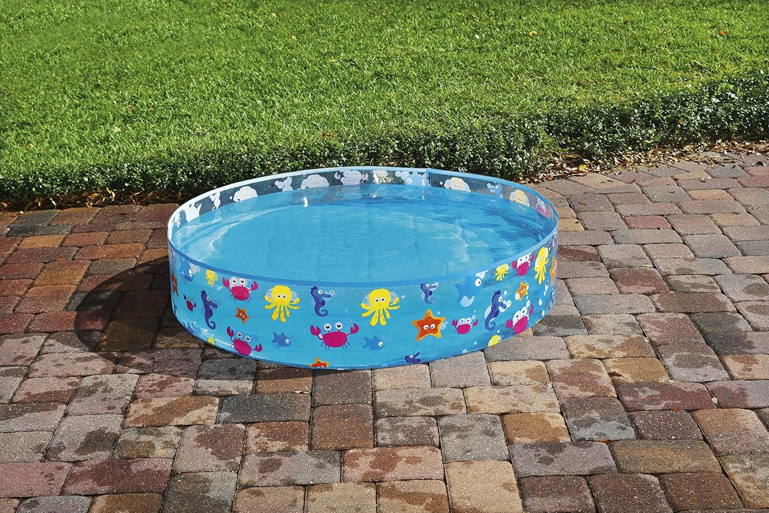 Piscine pour enfants Bestway FillN Fun, Sparking Sea, 122 x 25 cm, BW55028, Multicolore, 122 x 122 x 25 cm