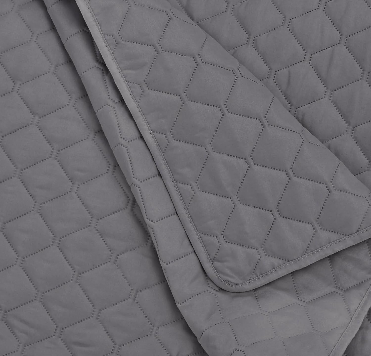 Amazon Basics Couette surdimensionnée avec relief, 170 X 210 cm, motif losanges gris foncé Lits et couvertures Besuche den Amazon Basics-Store