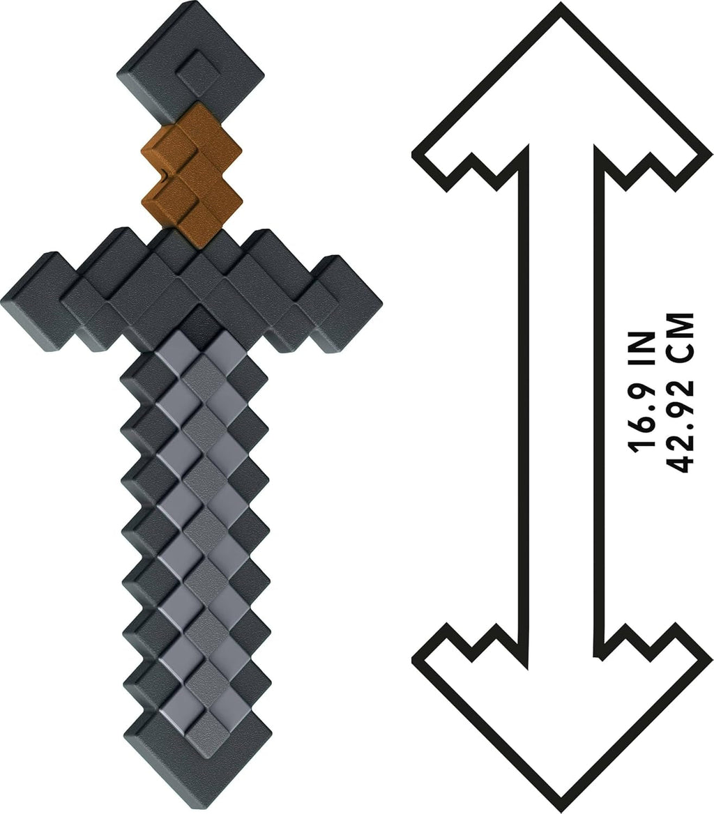 Colecția de accesorii pentru jucării Mattel Minecraft Battle în design pixelat pentru jocuri de rol (stiluri diferite), JCV19, [Multicolor] Action figures Naty Shop