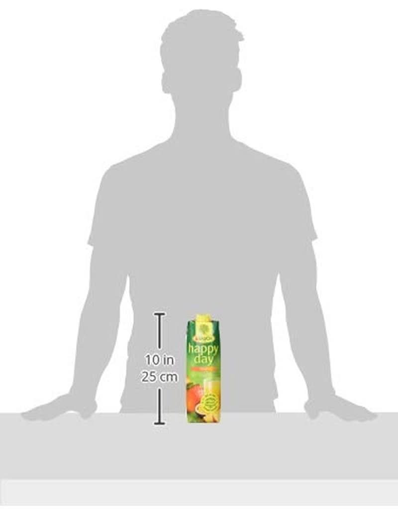 Rauch Happy Day Mangue | Boisson raffinée au fruit de la passion | Beaucoup de vitamine C | 6 x 1 litre, Tetra Prisma Naty Shop