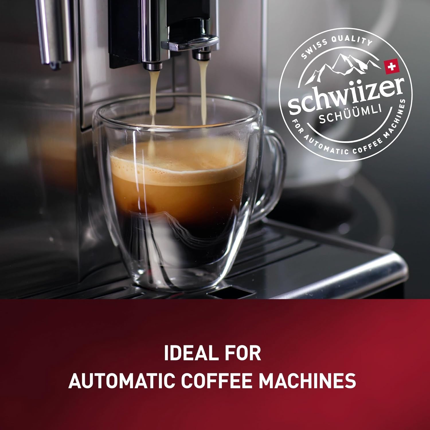 Schwiizer Schüümli Intenso, grains de café Arabica/Robusta, corsé et intense, idéal pour machines à expresso automatiques, force 4/5, torréfaction moyenne, Rainforest Alliance, 1kg