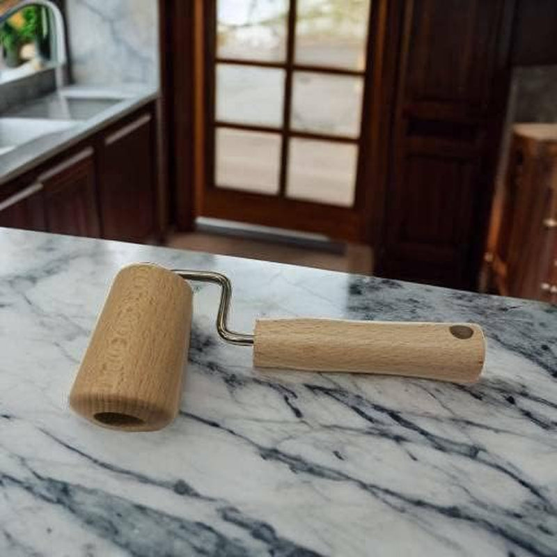 Fackelmann rouleau à pâtisserie, bois, 17 x 6,5 x 4 cm, marron