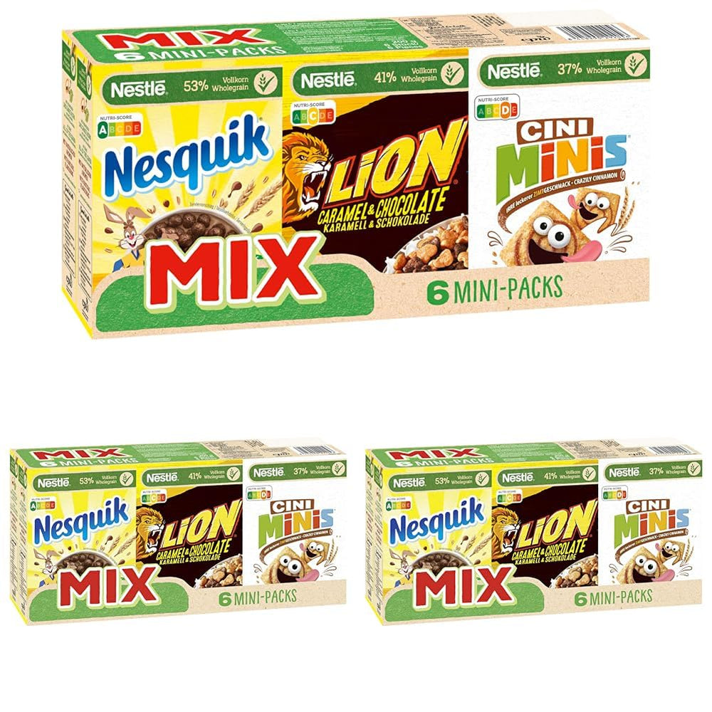 Mini sachets de céréales Nestlé Mix, 6 pièces, 1 sachet (1x200g à 4x30g, 2x40g)