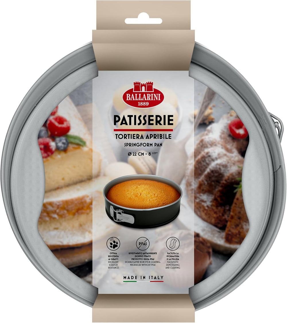 Ballarini, Plat à pâtisserie, divers modèles Moules et plaques à pâtisserie Naty Shop Moule à gâteau Gris Printemps - 22 Cm