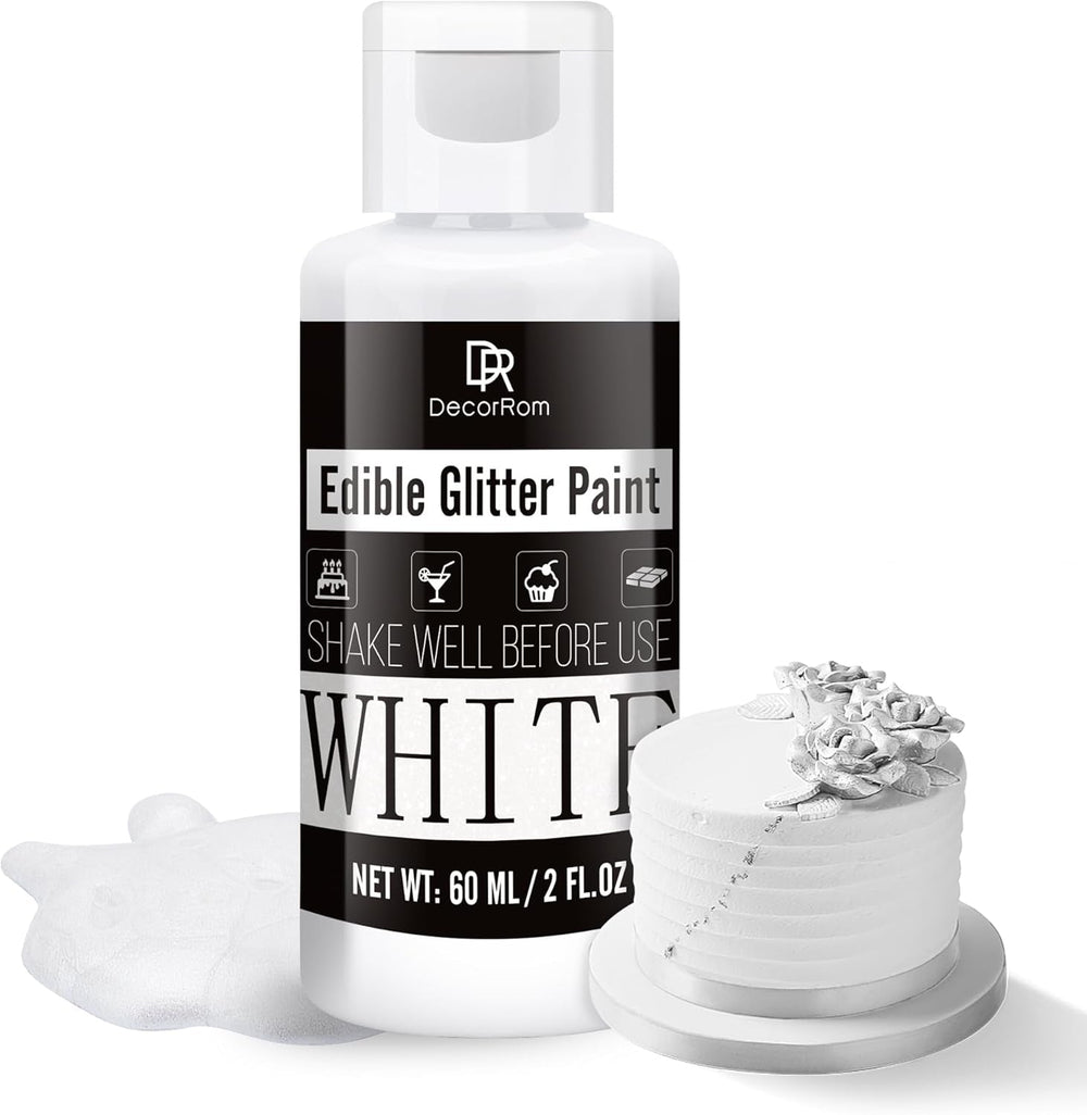 Paillettes liquides comestibles – 6 couleurs de colorant alimentaire à paillettes métalliques pour la décoration de gâteaux, la pâtisserie, les muffins – Poudre métallique à paillettes liquides comestibles pour biscuits, fondants, gâteaux