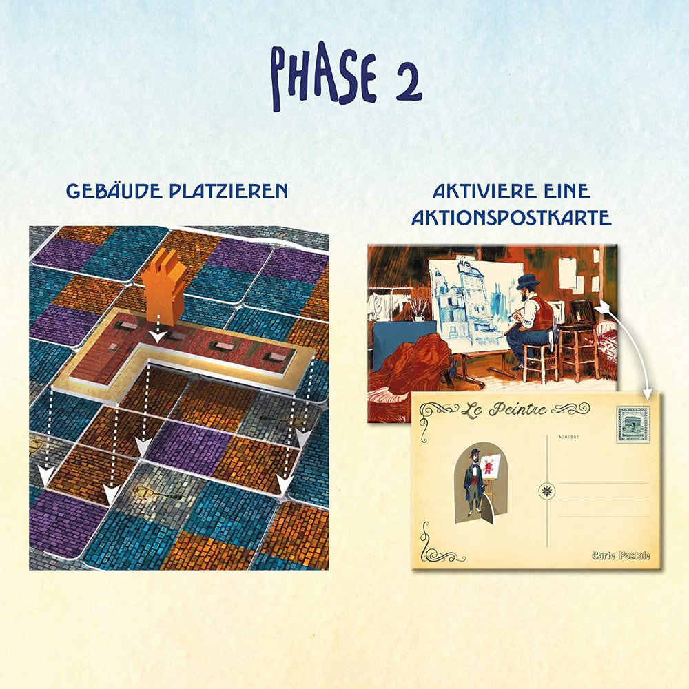 KOSMOS 680442 Paris - Ville Lumière Duel des meilleurs chantiers Jeu de stratégie à 2 joueurs avec des règles simples Jeu à 2 joueurs à partir de 10 ans