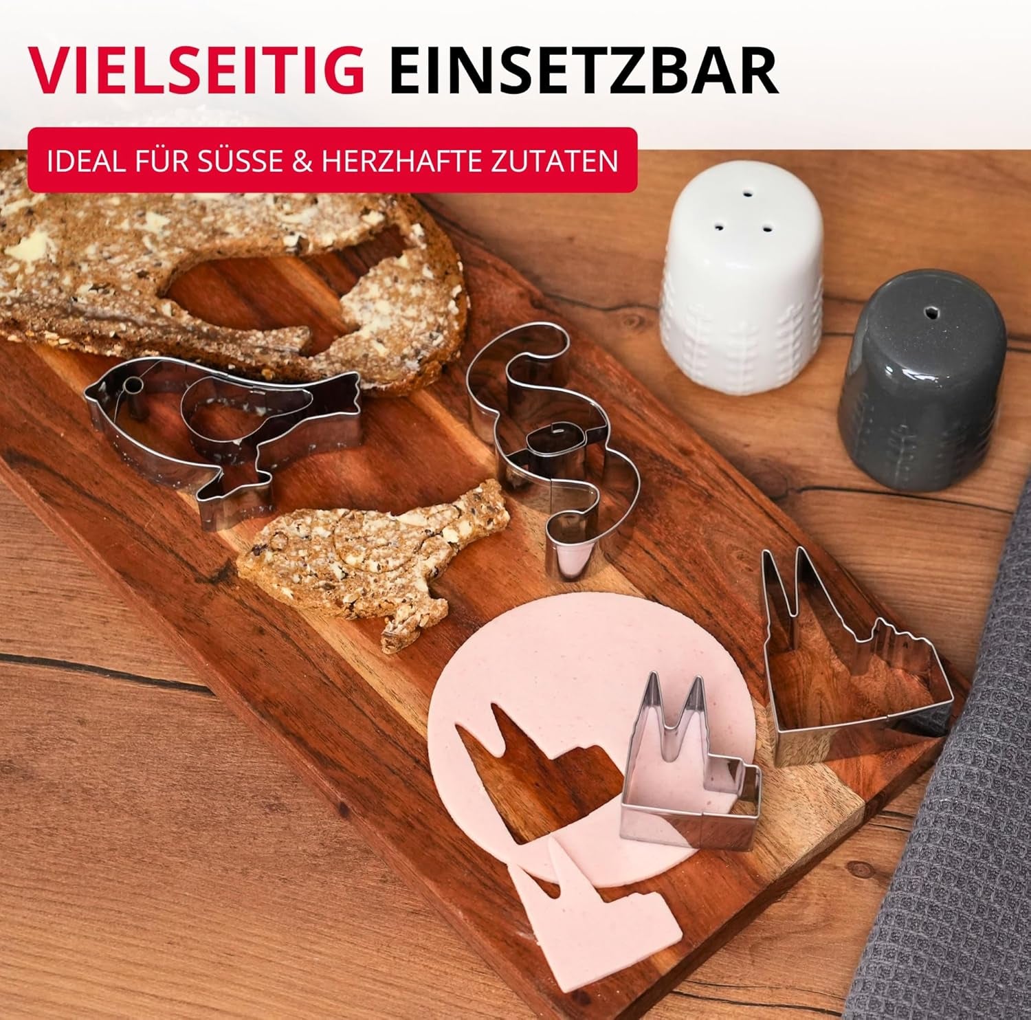 Westmark Emporte-pièce Cathédrale de Cologne – Emporte-pièce en acier inoxydable pour les fans de Cologne – Emporte-pièce précis pour pâte, fromage, légumes et décorations de fête, 8 cm