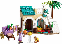LEGO 43223 Disney Wish Asha à Rosas City, ensemble du film Wish avec marché, mini poupée Asha, Valentino en chèvre jouet et figurines étoiles, cadeau pour enfants de 6 ans, ensembles de construction pour filles et garçons Besuche den LEGO-Store