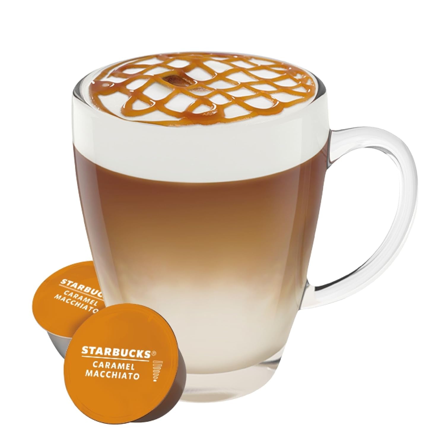 STARBUCKS Caramel Macchiato par Nescafé Dolce Gusto Kaffeekapseln 6 x 12 (72 Kapseln)