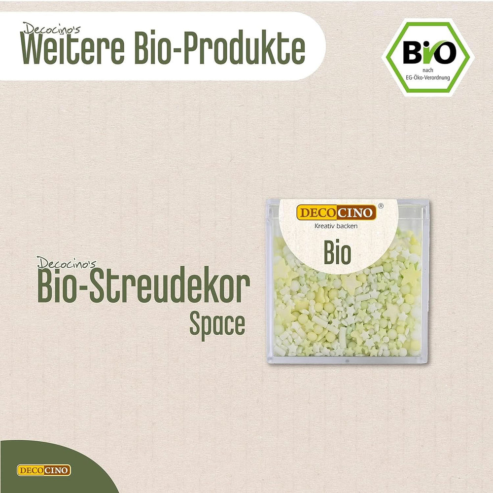DECOCINO Sprinkle Étoiles Bio, 50 grammes Sprinkles Naty Shop