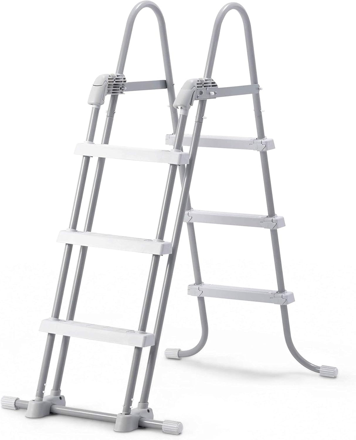 Échelle de sécurité Intex 28076, pour piscine, grise, 122 cm