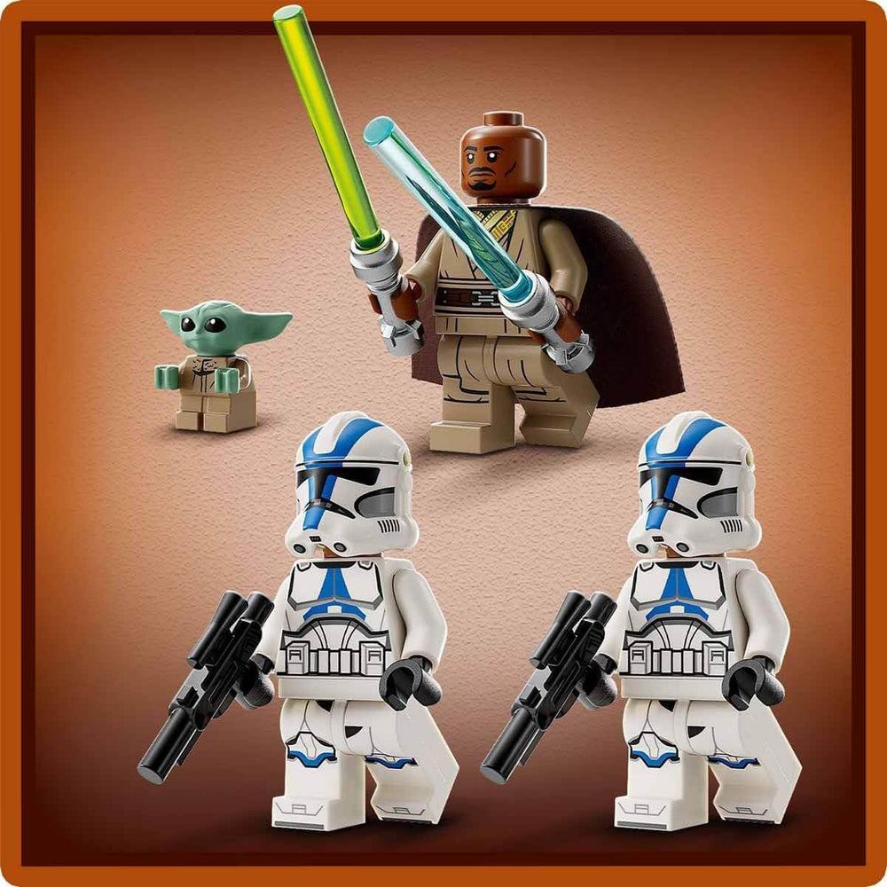 LEGO Star Wars S'échapper avec le BARC Speeder, l'ensemble Mandalorien, vélo jouet avec side-car, comprend les figurines Kelleran Beq et Grogu, cadeau pour garçons et filles à partir de 8 ans 75378 Ensembles de construction Beuche den LEGO-Store
