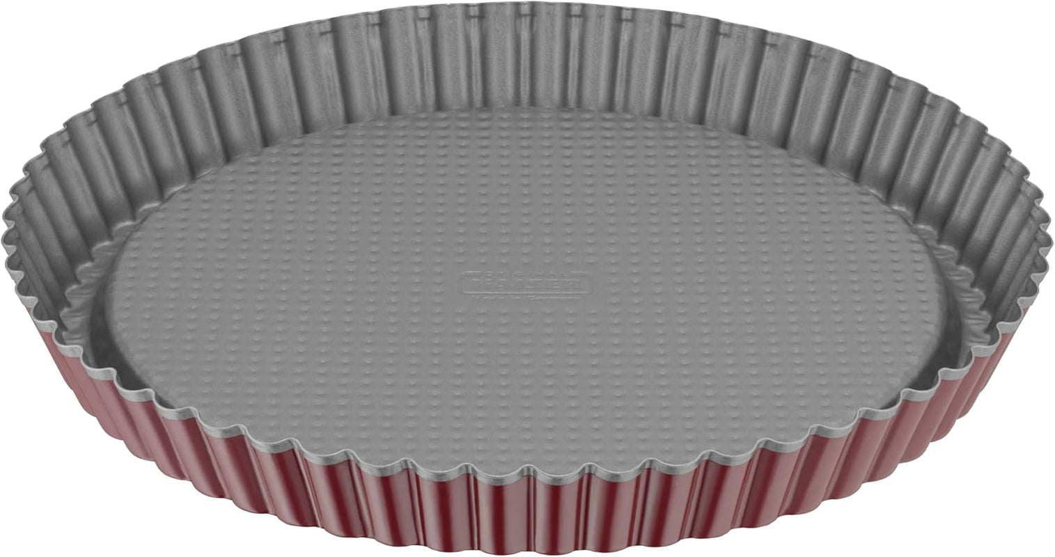 ORIGINAL KAISER Classic plus Obstbodenform 28 Cm, 28,4 X 28,4 X 3,5 Cm & Classic Mini Torteletts 6 Stück, Tartelette Förmchen 10 Cm, Tarteform Klein, Tortelettförmchen Antihaftbeschichte Moules et plaques de cuisson Naty Shop