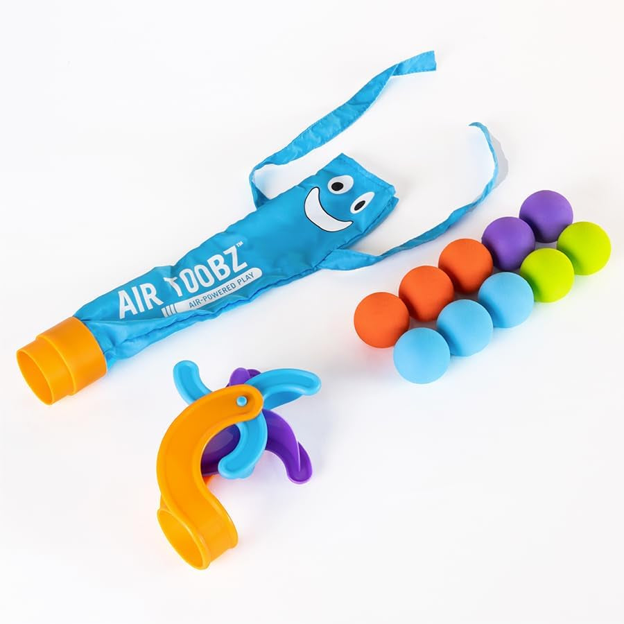Fat Brain Toys Air Toobz Erweiterungspaket – Luftbetriebenes STEM-Bauspielzeug – Kinder & Jugendlich, Bleu