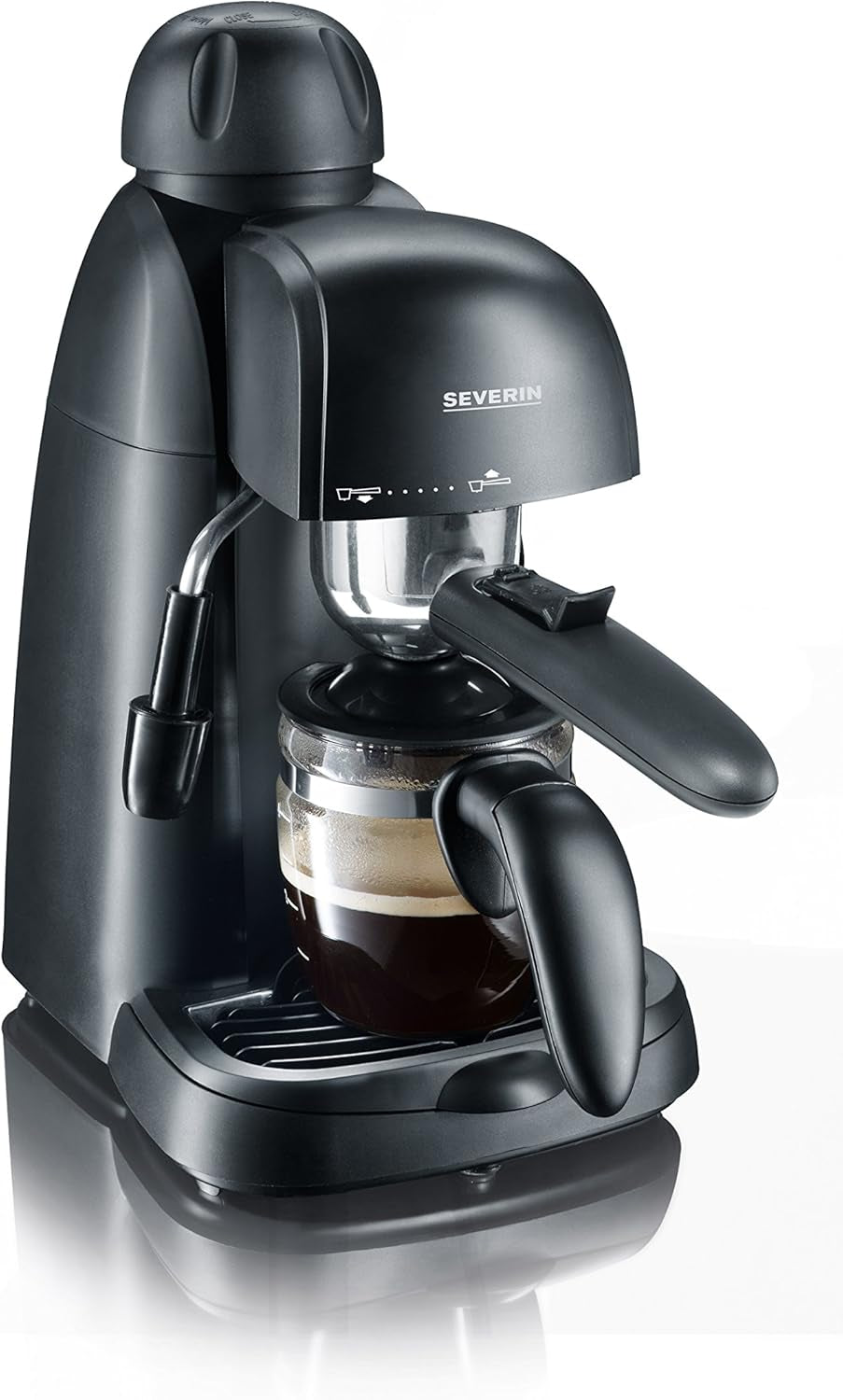 Machine à expresso SEVERIN KA 5978 (comprend un bol de service et une cuillère doseuse, jusqu'à 4 tasses) noir, Standard