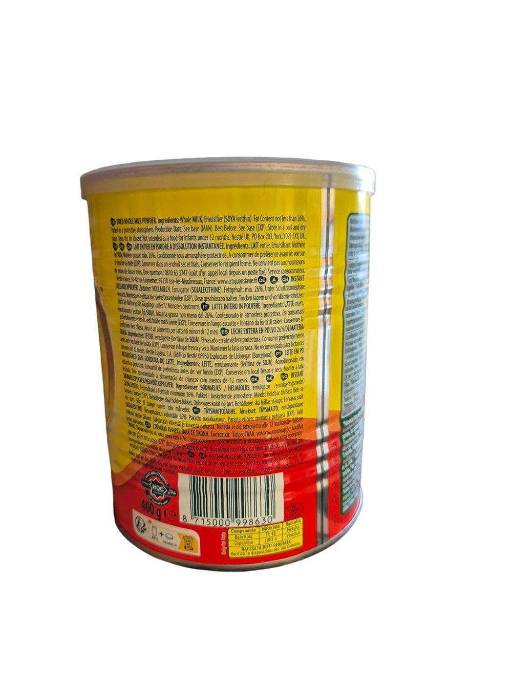 -Set : MILO - Boisson instantanée Kakao 400g + NIDO - Milchpulver 400g