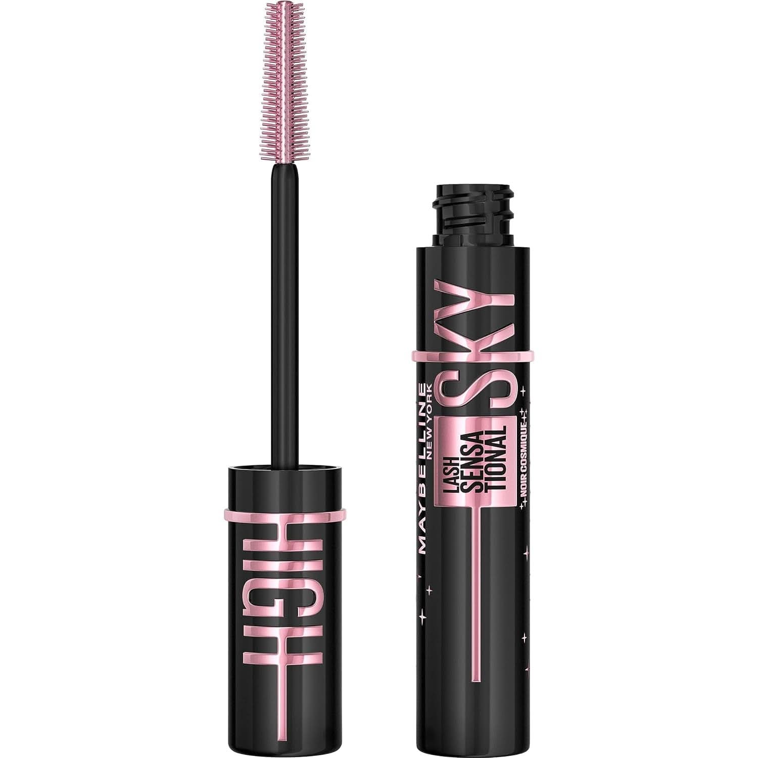 Maybelline Lash Sensational Sky High Cosmetice si Infrumusetare Naty Shop Cosmic Black 7.2 ml Lash Sensational Lash Sensational Sky High Mascara, Cosmic Black