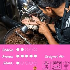 Café en grains d'espresso biologique 250 g - 100 % biologique - Torréfié en Sicile - Méthode de torréfaction artisanale vieille de plusieurs siècles - Grains d'espresso de qualité supérieure pour machines entièrement automatiques et porte-filtre