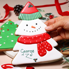 Boîte à biscuits de Noël géante, sapin de Noël (18 cm), vert