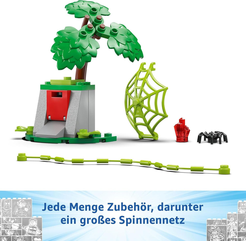 LEGO Marvel Actionspaß mit Spin und Electro in ihren Dino-Flitzern, baubares Superheldenauto für Jungen und Mädchen ab 4 Jahren, Helden Set mit Spielzeug Auto, Spidey und Seine Super-Freunde 11198