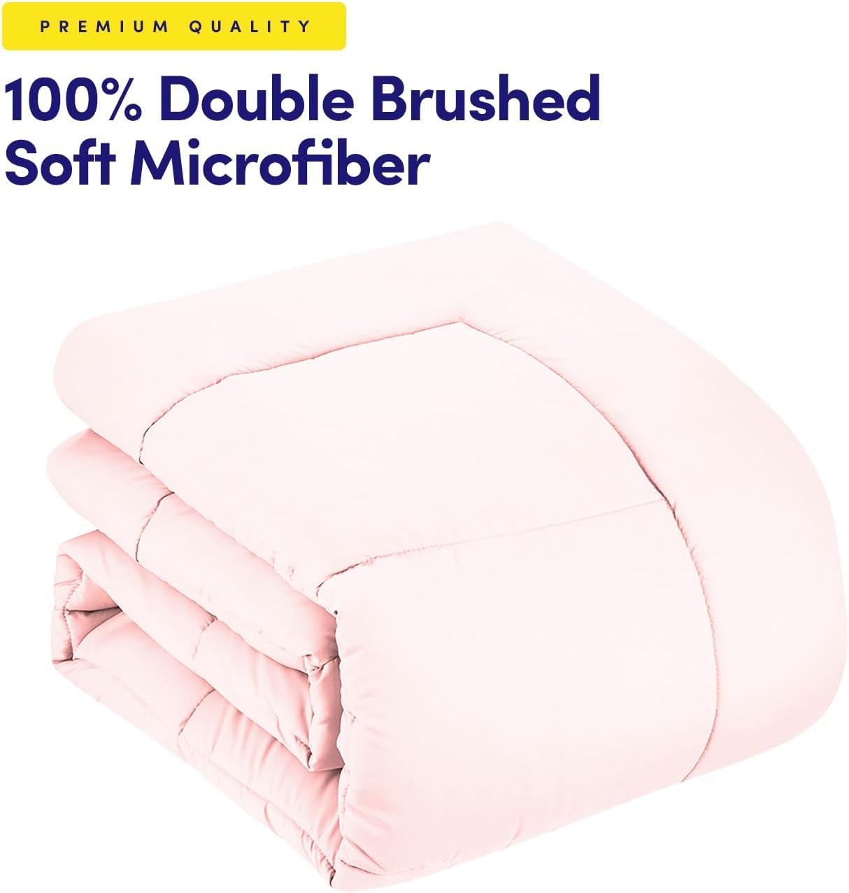 Sweet Home Collection Plapumă alternativă pentru toate anotimpurile, Căldură, Lux, Pluș, Loft, Microfibre, Umplutură, Lenjerie de pat, Full, Roșu deschis King Plapumi si pilote Naty Shop