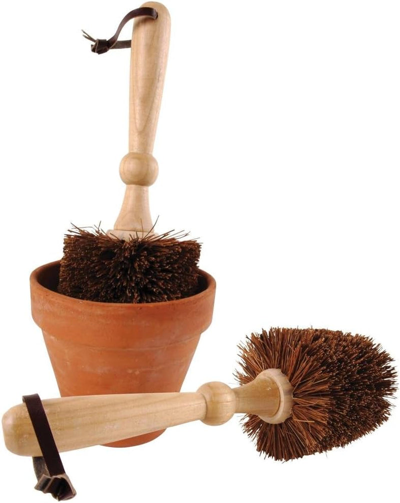 Pots, brosse pour jardinières, brosse de nettoyage, ronde, env. 11 cm x 11 cm x 29 cm