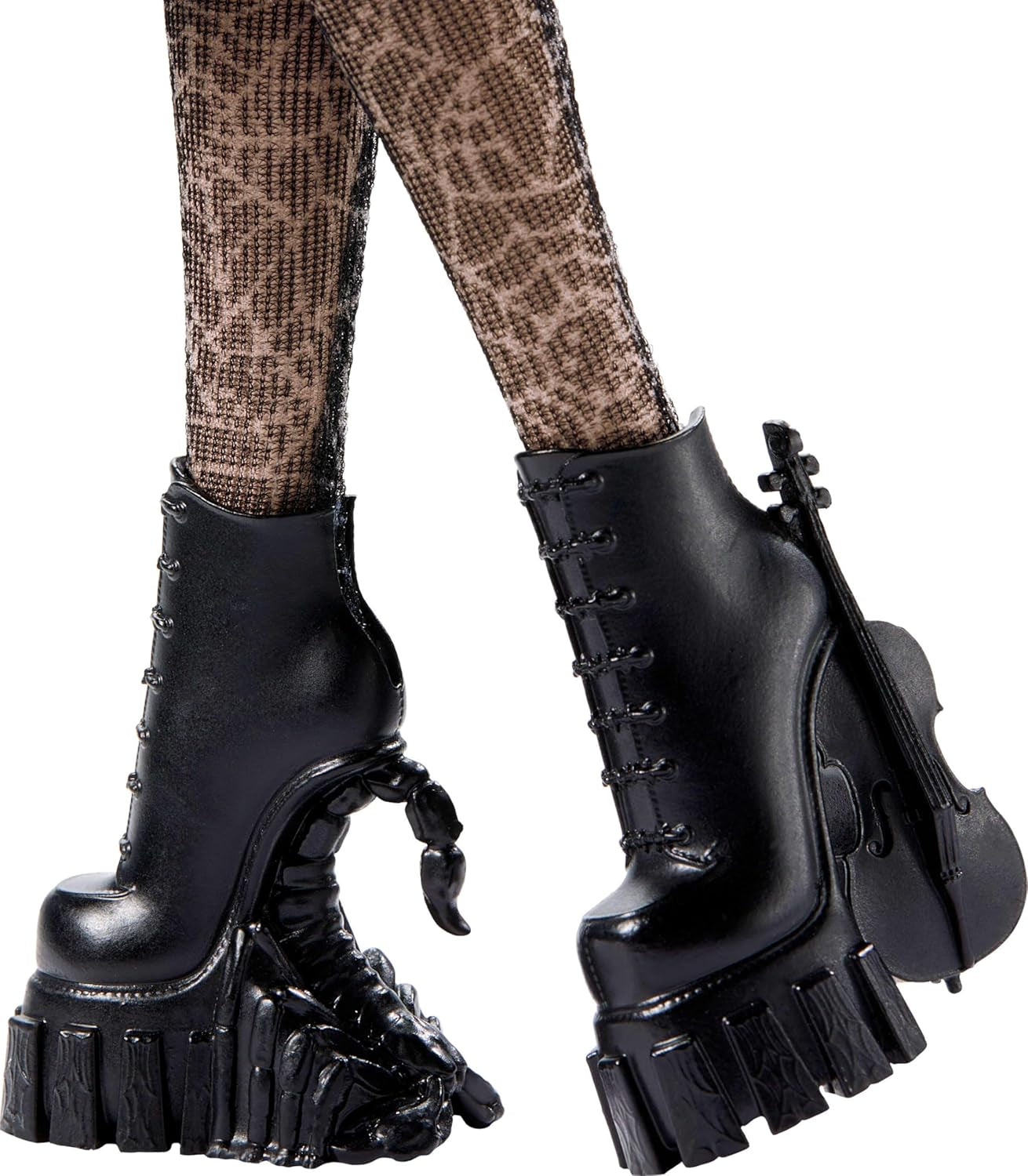 Monster High Wednesday Puppe et Accessoires, Wednesday Addams Sammelfigur in Nevermore Academy Uniform mit Eiskaltem Händchen und Rucksack, Puppenständer, HXJ04