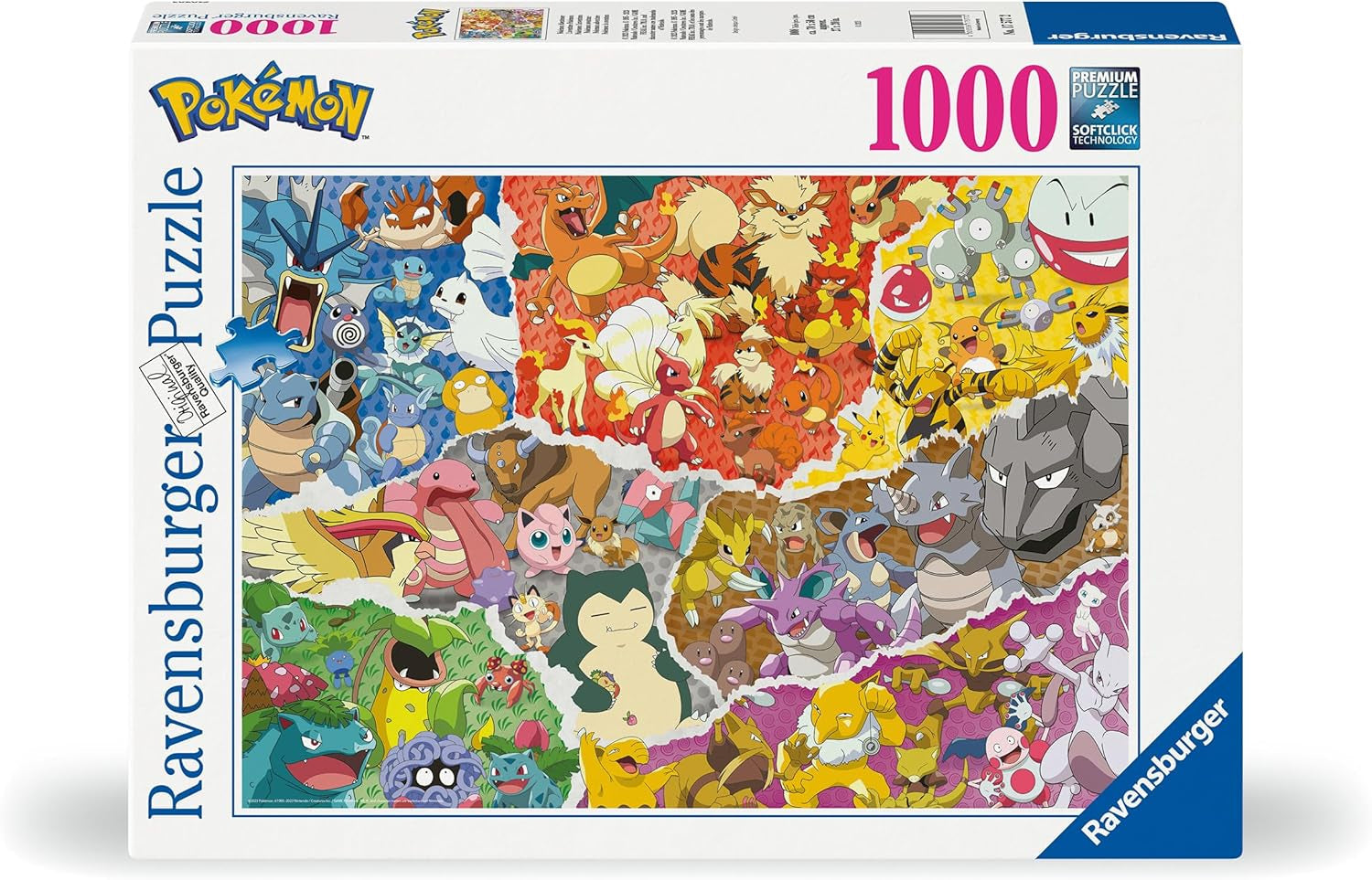 Ravensburger Puzzle 12000832 - Pokémon Aventure - Puzzle Pokémon 1000 pièces pour adultes et enfants de plus de 14 ans Puzzle Naty Shop Sophistication ludique