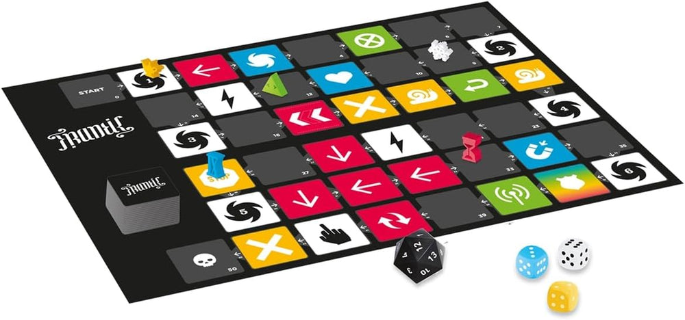 Game Factory 646076 Joc de societate Frenetic, jocul de curse pe ascuns, un joc de petrecere obraznic pentru 2-6 jucători cu vârsta de 12 ani și peste