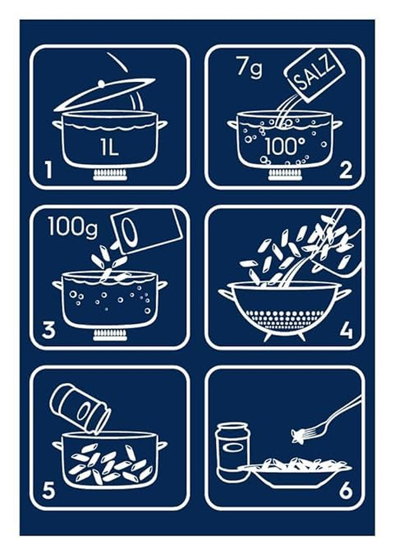 Barilla Pasta Classic Fusilli No. 98 de blé dur de haute qualité, toujours al dente, Chili, Spaghetti, Fusilli, Penne, Italien, 500g