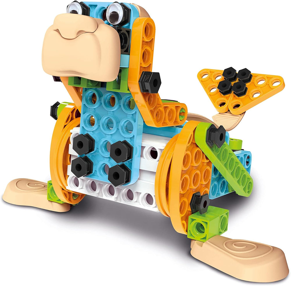 Clementoni 97860 Science & Play Build – Mechanics Junior Lustige Tiere, Bausatz for 8 Tiermodelle, Motorbetriebenes Konstruktionspielzeug for Kinder ab 6 ans Amazon Exclusive