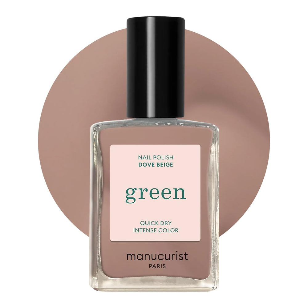 Manucurist Green - Vernis à ongles Rosy Beige Shell Beige - Vernis à ongles à séchage rapide - Ongles DIY - Vegan 12-Free - À base de plantes - Vernis à ongles - Fabriqué en France