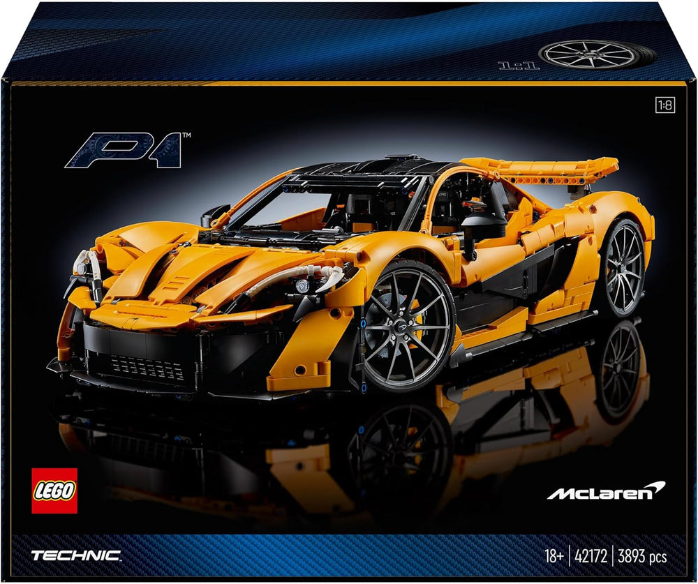 LEGO Technic Mclaren P1 Super ensemble de voiture de sport pour adultes fans de voiture cadeau moteur à piston V8 échelle de transmission à 7 vitesses modèle de voiture jouet ensemble de voiture 42172 ensembles de construction Besuche den LEGO-Store