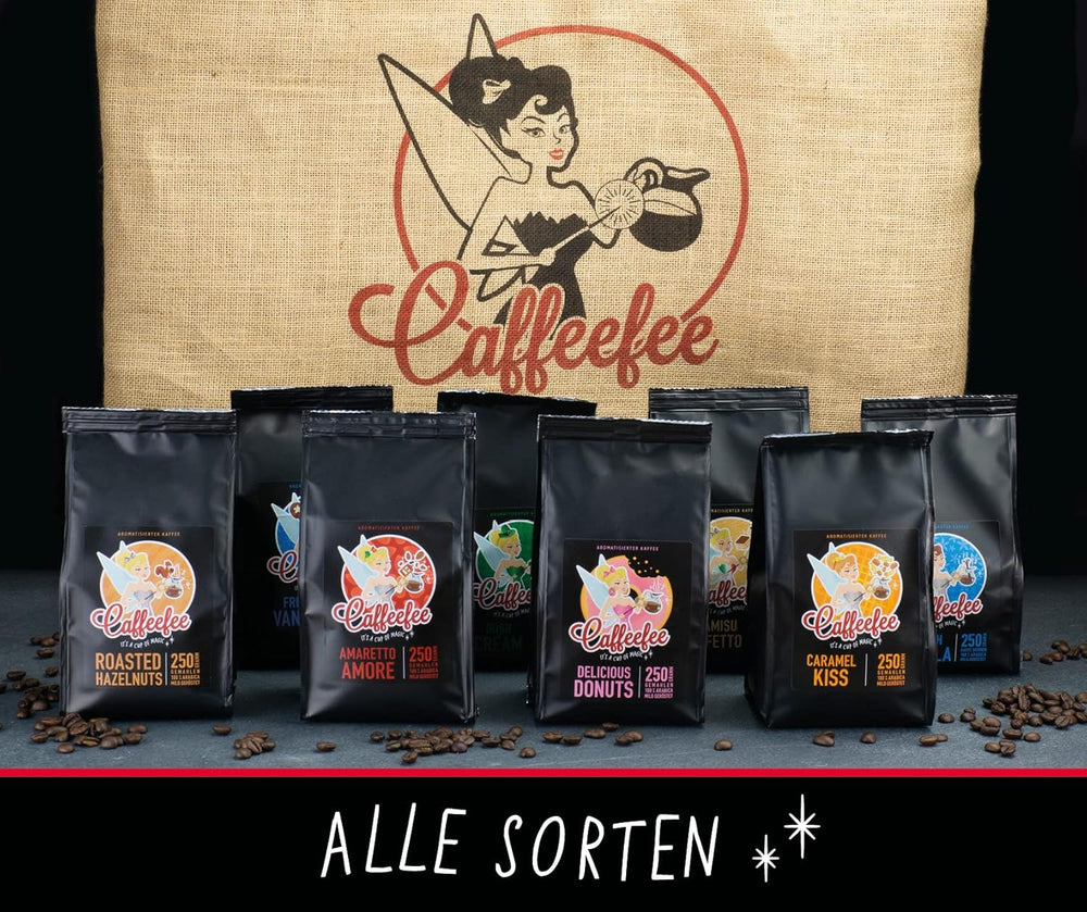 Caffeefee Gaufres belges Bohnen, 250 g, aromatisierter Röstkaffee