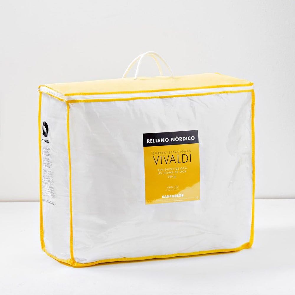 Sancarlos Vivaldi édredon, coton, blanc, Cama 105-180 X 220 Cm Couettes et couettes Naty Shop