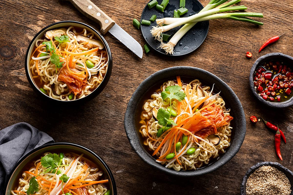 Nouilles instantanées Nong Shim Kimchi Ramyun - Soupe ramen coréenne dans une tasse - préparation rapide - 1 paquet de 75g