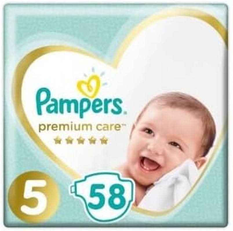 Couches Pampers taille 5 (11-16Kg), 58 pièces Mère et Enfant Naty Shop