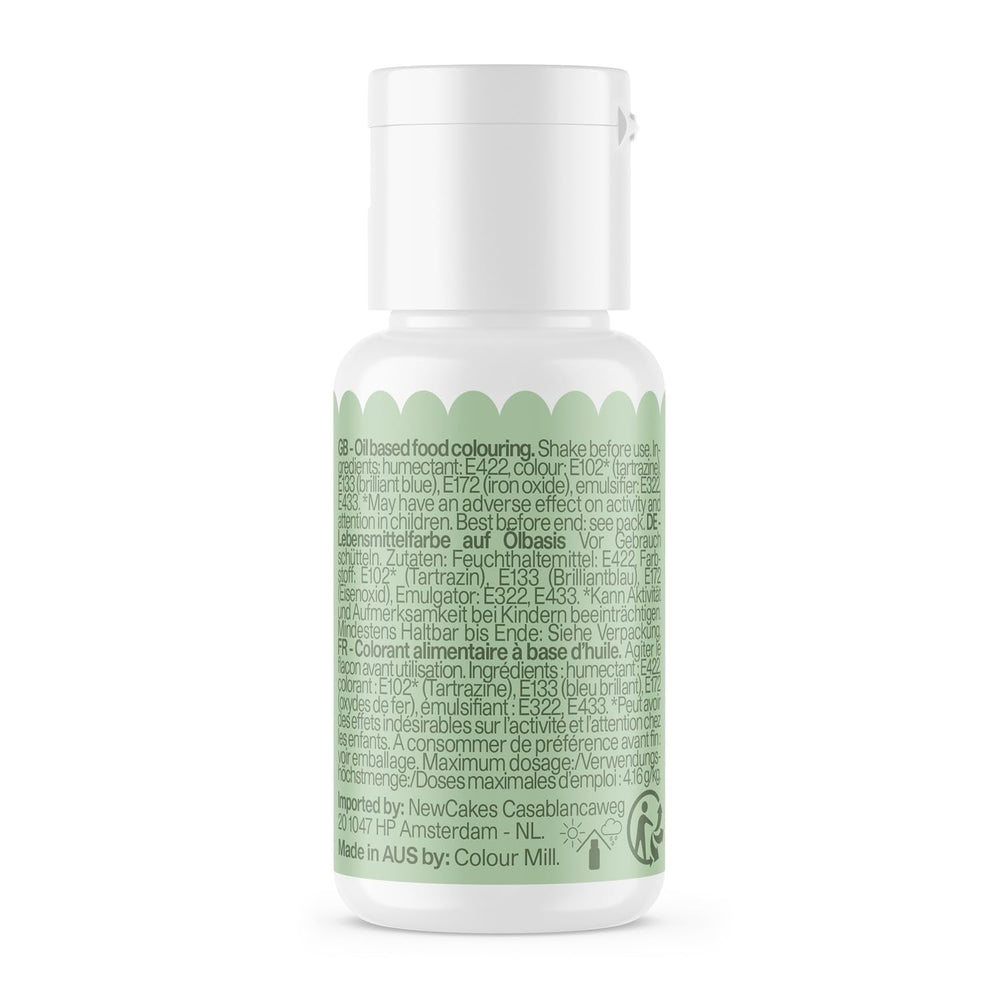 Colorant alimentaire à base d'huile de sauge Color Mill - Colorant alimentaire pour chocolat, fondant, muffins, gâteaux, pâtisserie, macarons - Colorant alimentaire pour décoration de gâteaux - 100 ml