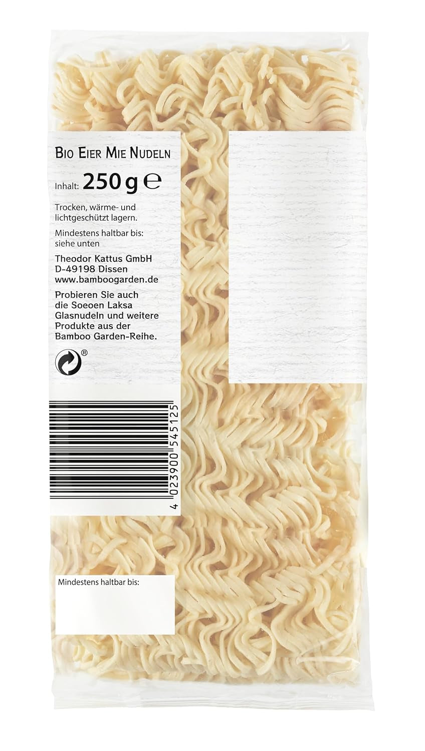 Tăiței Mie Organici Bamboo Garden, 250 g
