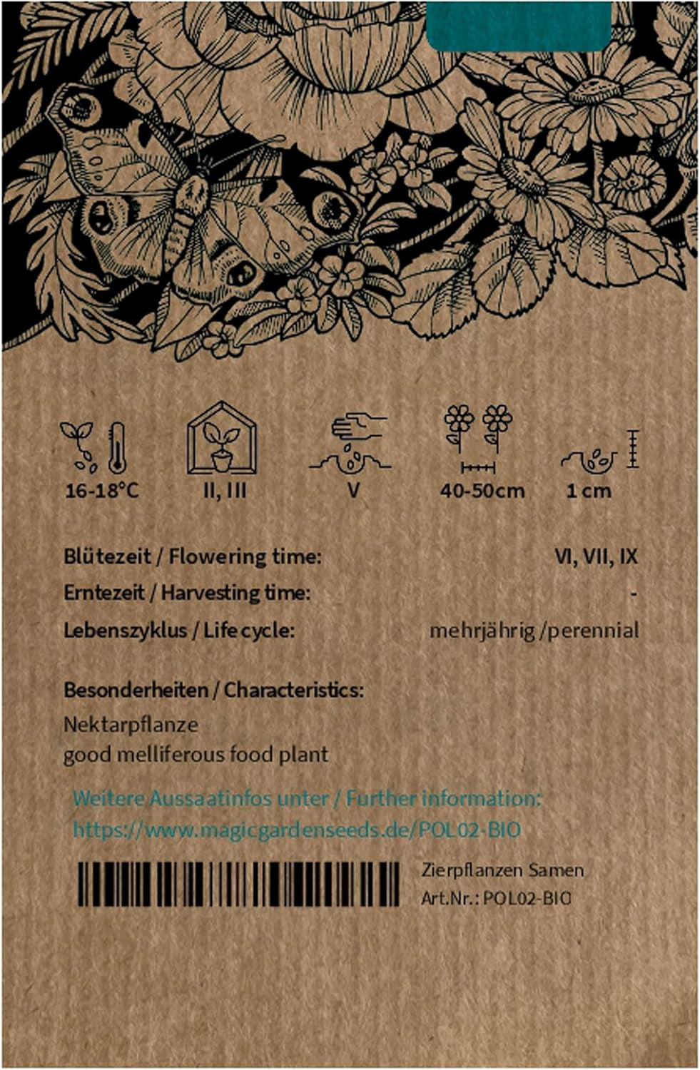 Jakobsleiter (Polemonium Caerulum) Bio - Ca. 60 Samen